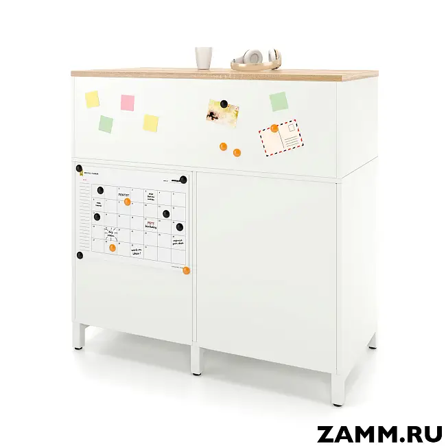 Локер ZAMM (шкаф-купе) 2 полки с надстройкой. На металлокаркасе 1400. B=600 (Ш:1400, Г:600, В:1207)
